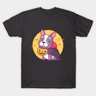 Frenchie Halloween Vampire T-Shirt